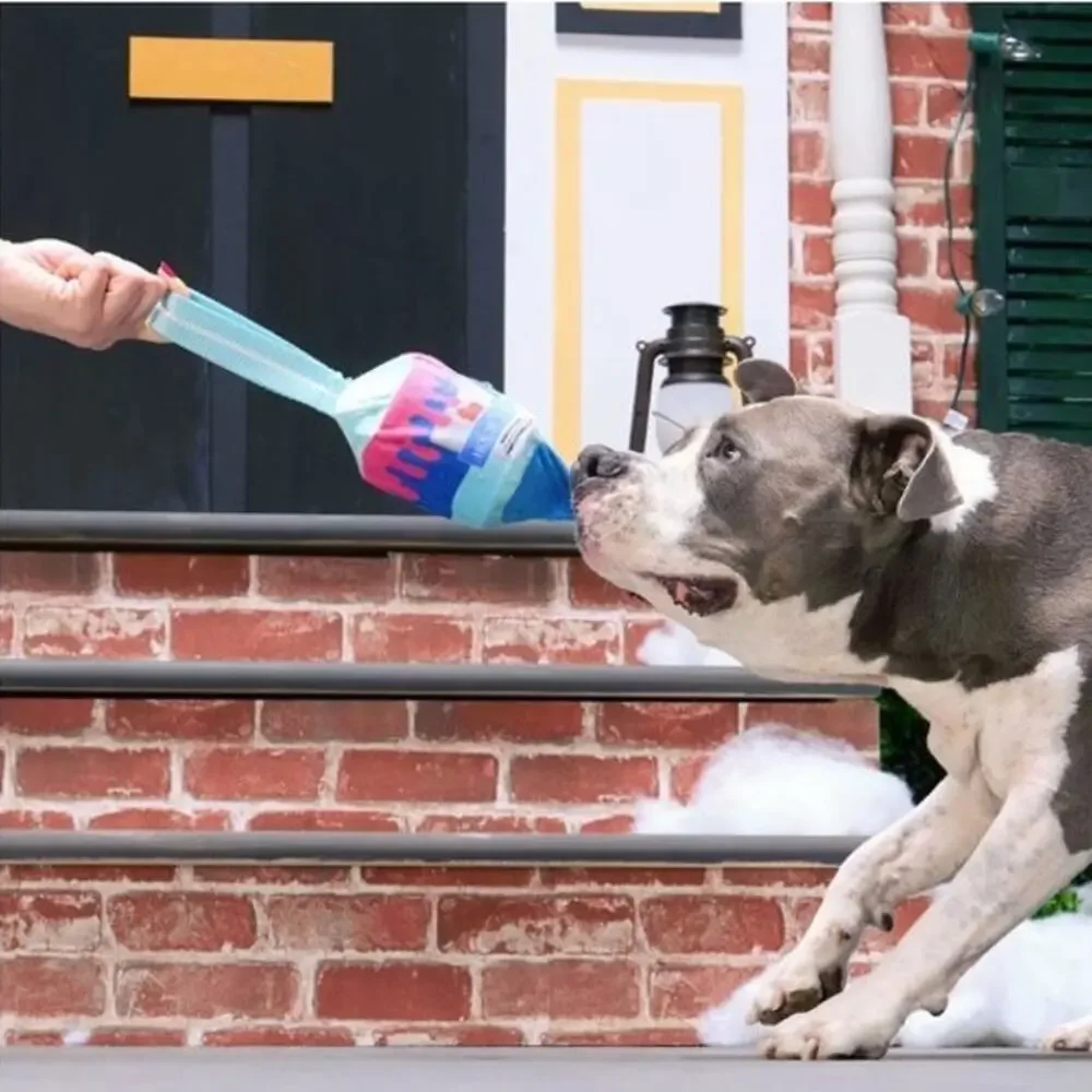 BARK Super Chewer Home Alone Dog Toy Paint Can Treat Dispensing‎ Tug Thrash Toss